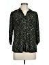 Emily Daniels Tweed Green 3/4 Sleeve Blouse Size L - photo 1