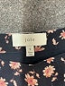 Joie 100% Silk Floral Black Silk Skirt Size 0 - photo 4