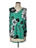Kasper Green Sleeveless Blouse Size L - photo 1