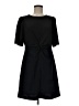 Ann Taylor LOFT 100% Polyester Solid Black Casual Dress Size 6 - photo 1
