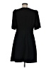 Ann Taylor LOFT 100% Polyester Solid Black Casual Dress Size 6 - photo 2