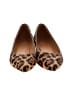 J.Crew Factory Store Animal Print Brown Flats Size 6 1/2 - photo 2