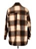 Old Navy 100% Polyester Plaid Brown Coat Size L - photo 2