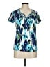 Assorted Brands Blue Short Sleeve Blouse Size M - photo 1