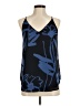 Ann Taylor LOFT 100% Polyester Blue Sleeveless Blouse Size Med Petite - photo 1