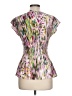 Milano 100% Polyester Pink Short Sleeve Blouse Size L - photo 2