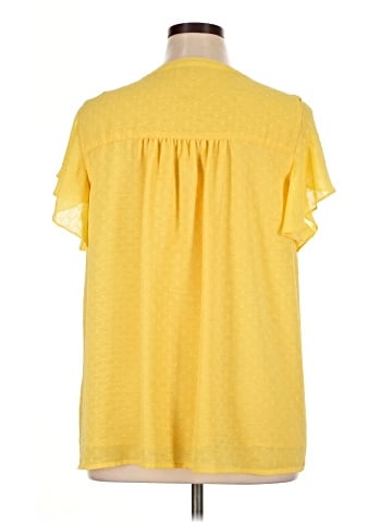Skies Are Blue Short Sleeve Blouse (view 2)