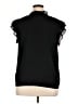 Lands' End 100% Polyester Black Sleeveless Blouse Size 14 - 16 - photo 2