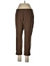 Eileen Fisher Solid Brown Casual Pants Size L - photo 1
