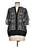 BCBGMAXAZRIA 100% Polyester Black Short Sleeve Blouse Size L - photo 1
