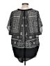 BCBGMAXAZRIA 100% Polyester Black Short Sleeve Blouse Size L - photo 2