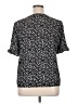 CeCe Black Short Sleeve Blouse Size XL - photo 2