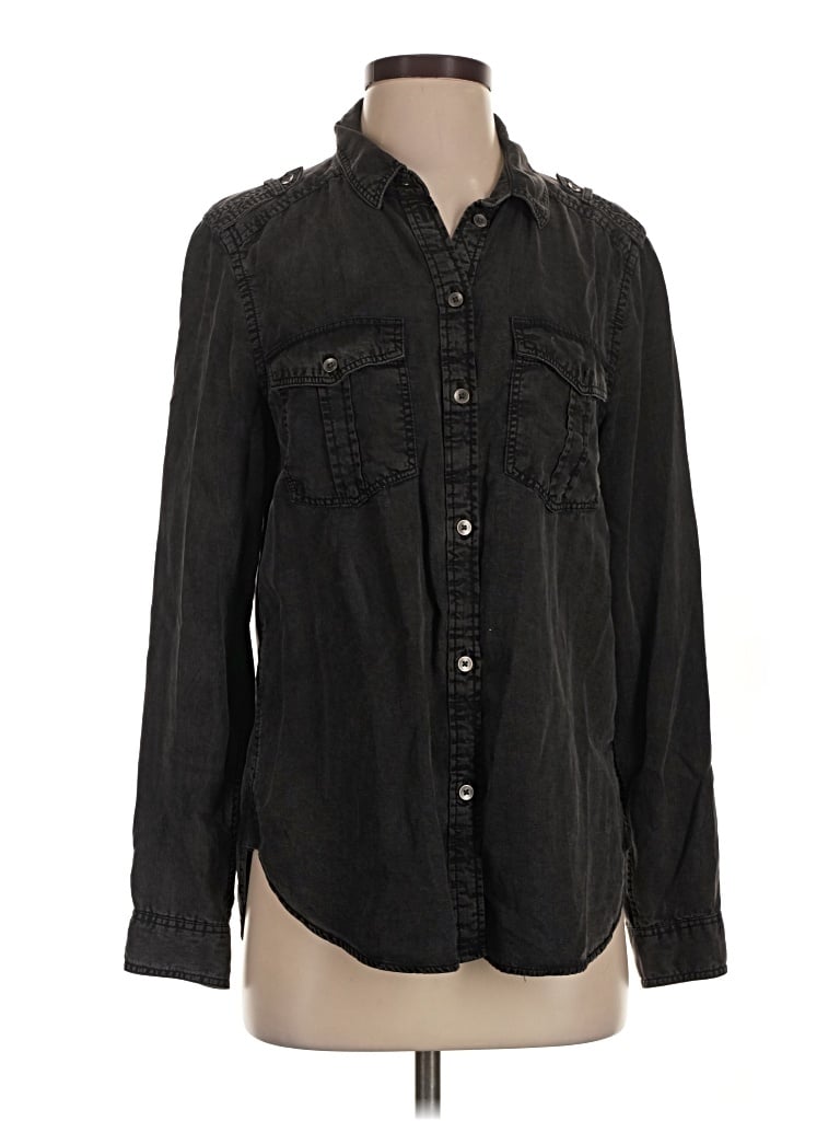 Pre-owned American Eagle Outfitters Denim Jacket In Black
