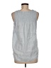 Cynthia Rowley TJX 100% Linen Silver Sleeveless Top Size M - photo 2