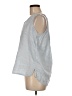 Cynthia Rowley TJX 100% Linen Silver Sleeveless Top Size M - photo 5