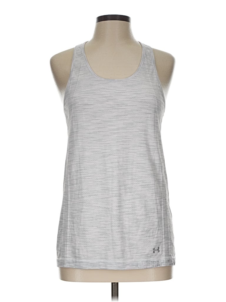 Pre-owned Under Armour Active Tank Top In Silver