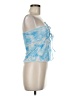 Shein Blue Sleeveless Blouse Size M - photo 4