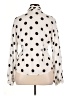 H&M Polka Dots Ivory Long Sleeve Blouse Size 14 - photo 2