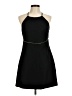MNG 100% Polyester Solid Black Cocktail Dress Size 8 - photo 1