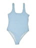 Unbranded Chevron-herringbone Blue One Piece Swimsuit Size M - photo 1