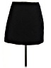 MNG Solid Black Casual Skirt Size M - photo 2