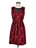 En Focus Studio 100% Polyester Paisley Red Cocktail Dress Size 4 - photo 1