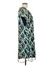 Merona 100% Polyester Print Blue Casual Dress Size L - photo 4