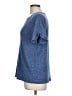 Cupshe Blue Short Sleeve Top Size L - photo 5