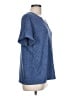 Cupshe Blue Short Sleeve Top Size L - photo 4