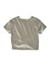 Gap Metallic Silver Short Sleeve Top Size M (kids) - photo 2