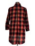 Unbranded 100% Polyester Plaid Red 3/4 Sleeve Blouse Size XL - photo 2