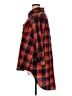 Unbranded 100% Polyester Plaid Red 3/4 Sleeve Blouse Size XL - photo 5