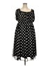 Torrid 100% Polyester Polka Dots Black Casual Dress Size 3X Plus (3) - photo 1