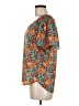 Pleione 100% Polyester Orange Short Sleeve Blouse Size M - photo 5