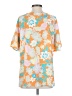 First Love 100% Polyester Orange Short Sleeve Blouse Size S - photo 2