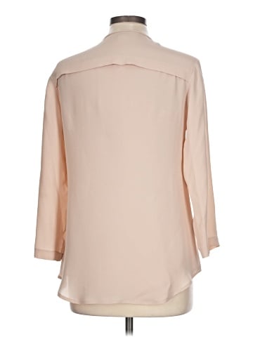 Theory Long Sleeve Silk Top (view 2)