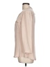 Theory 100% Silk Tan Long Sleeve Silk Top Size L - photo 5