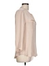 Theory 100% Silk Tan Long Sleeve Silk Top Size L - photo 4