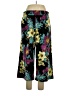 D&Co. Floral Black Casual Pants Size XL - photo 1
