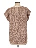 Olive and Oak 100% Polyester Brown Short Sleeve Blouse Size L - photo 2