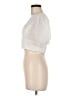 Storia 100% Polyester Ivory Short Sleeve Blouse Size M - photo 5