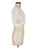 Storia 100% Polyester Ivory Short Sleeve Blouse Size M - photo 4