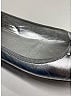 Prada Metallic Silver Leather Flats Size EU 40 - photo 5
