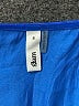 Glam 100% Polyester Solid Blue Romper Size S - photo 4