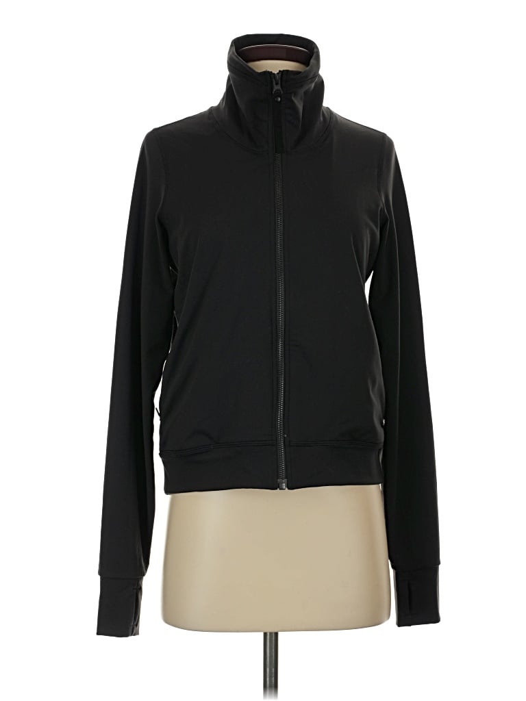 Pre-owned Prana Zip Up Hoodie In Black