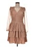 Ryu 100% Polyester Brown Cocktail Dress Size M - photo 1