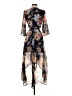 Slate & Willow 100% Polyester Floral Blue Cocktail Dress Size XS - photo 2