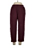 Basic Editions 100% Cotton Solid Burgundy Casual Pants Size XL - photo 1