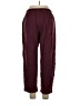 Basic Editions 100% Cotton Solid Burgundy Casual Pants Size XL - photo 2