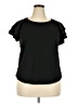 Love Black Short Sleeve Top Size 2X - photo 1